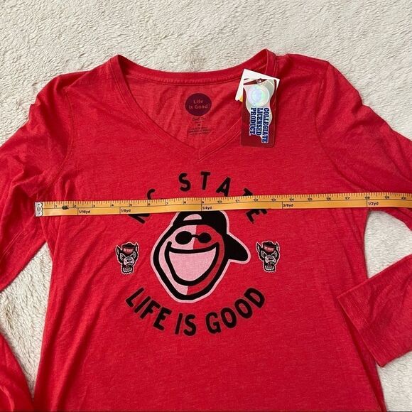 Nwt Life is Good North Carolina State Long Sleeve Size Medium - Picture 10 of 12